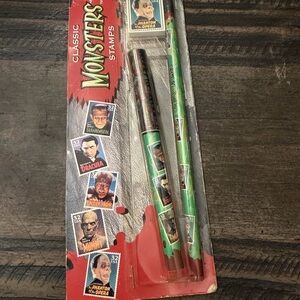 Vintage Monsters Stamps Set